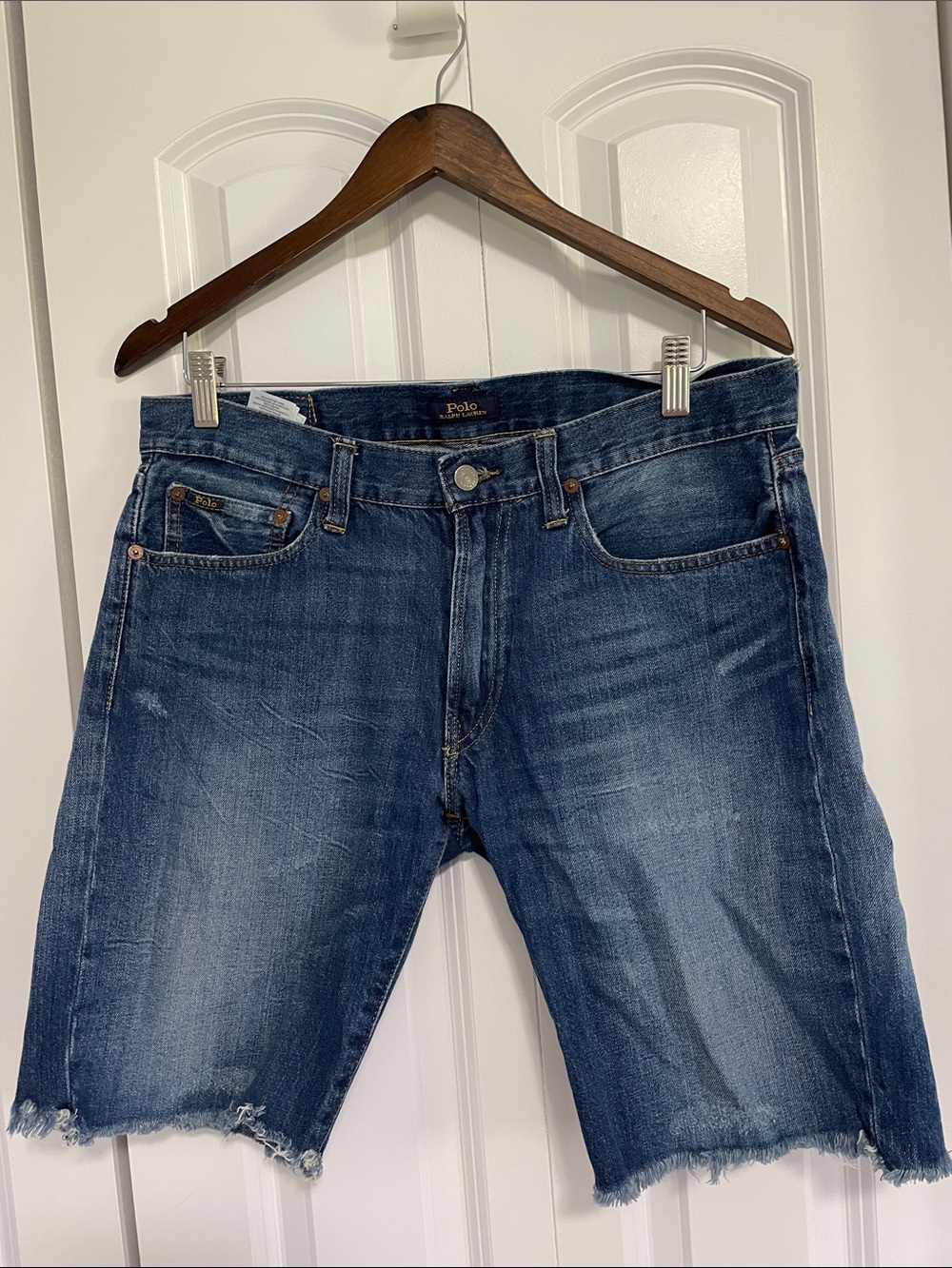 Polo by Ralph Lauren Men's Dark Blue Denim Cutoff Shorts
